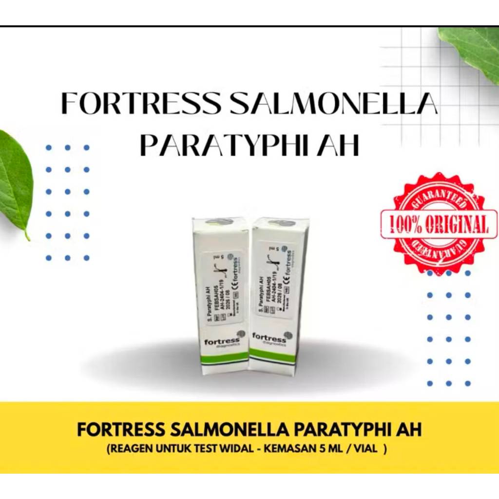 Reagen Widal Salmonela Parathypy AH FORTRESS Salmonella per vial @5ml