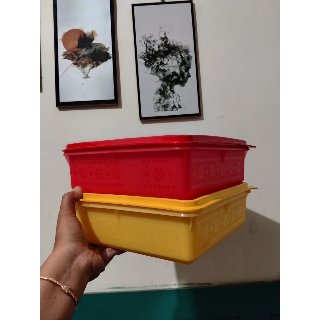Mosaic Snack Stor Tupperware (baru)