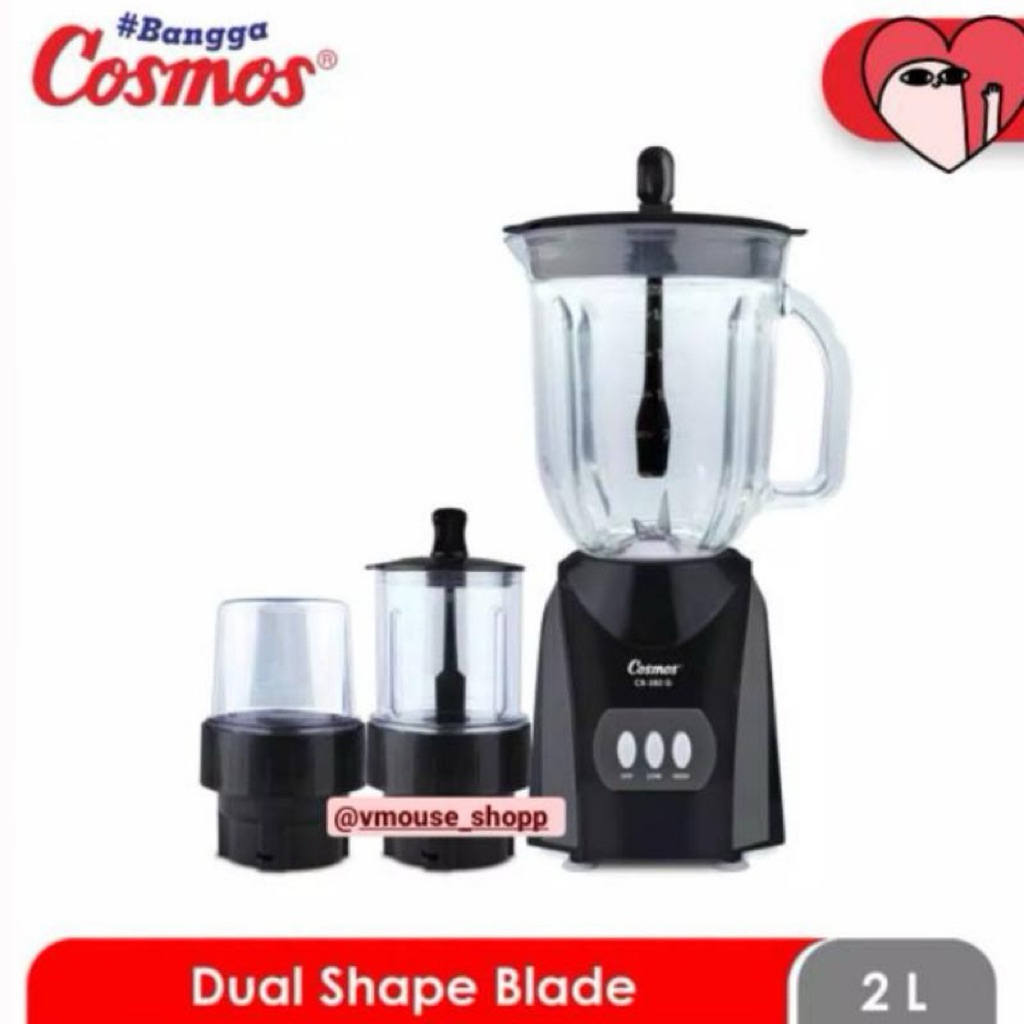 BLENDER COSMOS 282G - BLENDER COSMOS 3in1 - BLENDER COSMOS GELAS KACA - BLENDER COSMOS GELAS BELING 