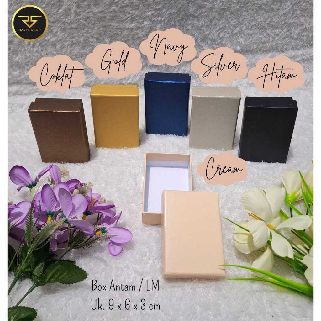 Kotak Mini Gold - Mini Gift Box - Hard box LM - Kotak Box hadiah emas