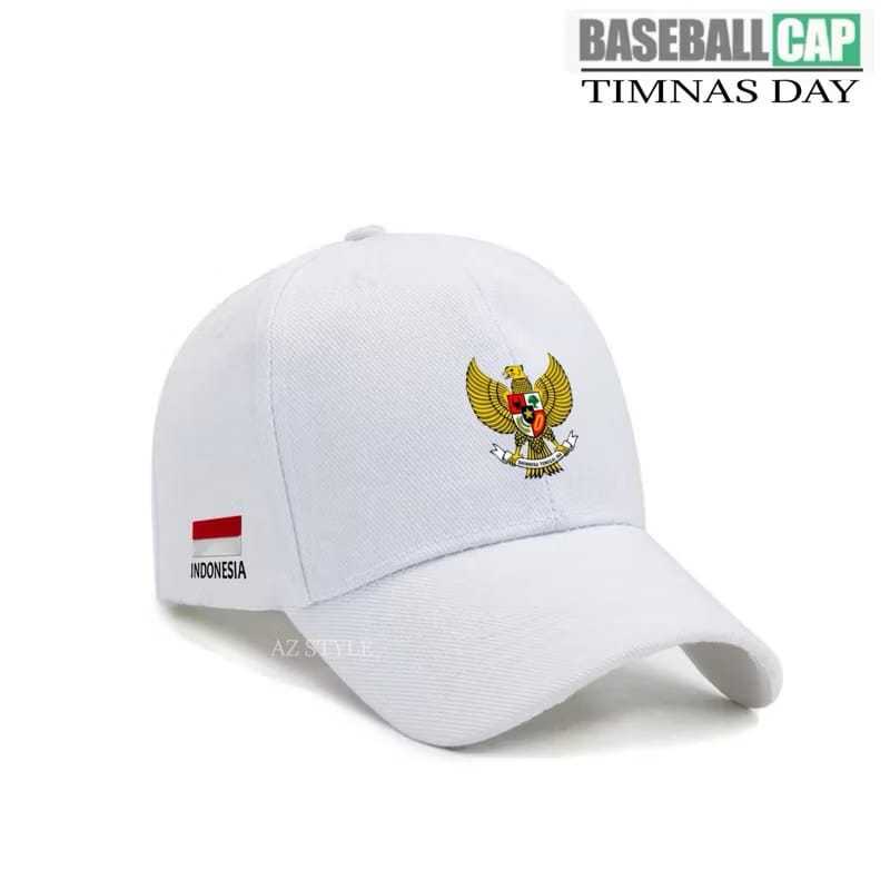 Topi Baseball Garuda & Indonesia | Topi Nasionalis Pria Wanita | Cap Bordir Original