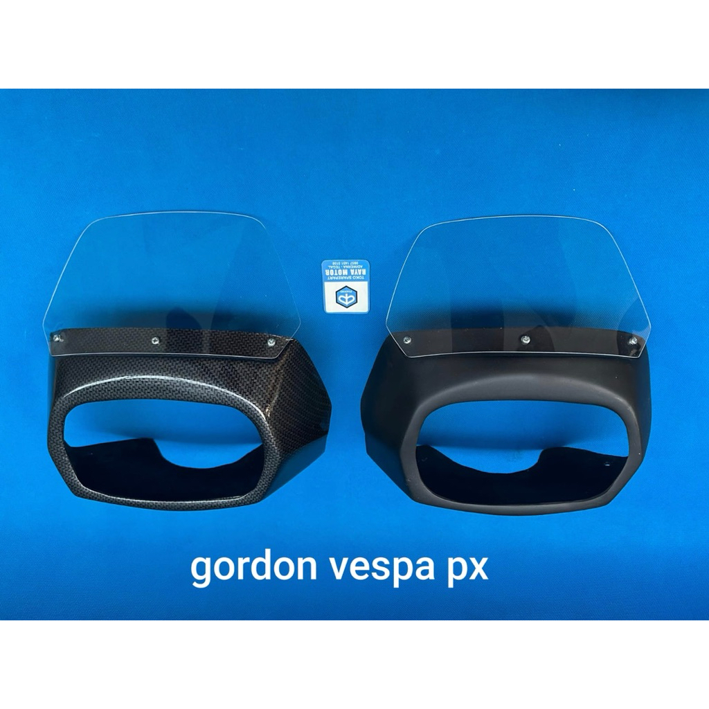 Aksesoris Vespa Driverscreen Gordon Vespa PX Series Exclusive Strada CARBON