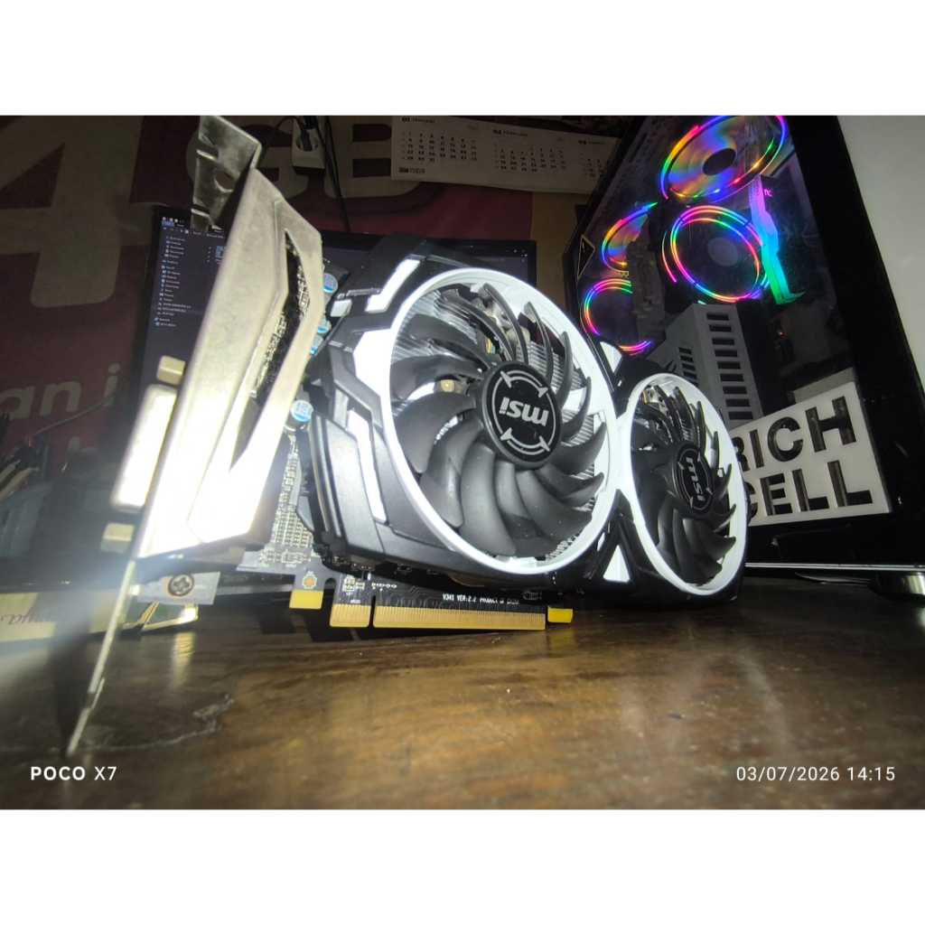 RICH.cell || VGA MSI Radeon RX 570 4GB Armor OC GDDR5 Segel Mulus 99% - FURMARK LOLOS