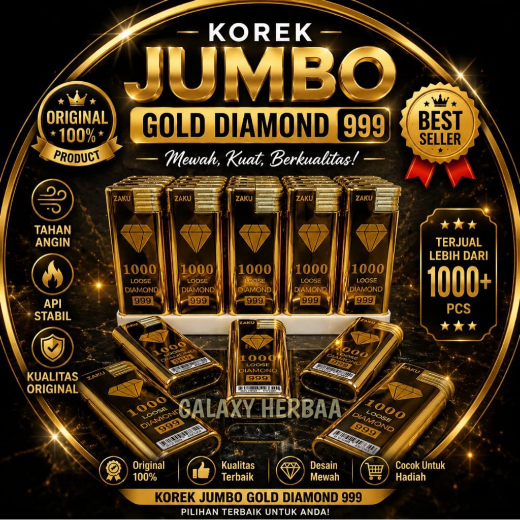 KOREK JUMBO ZAKU GOLD KOREK API BARA JUMBO MOTIF BATIK, PEMANDANGAN DAN GOLD DIAMOND / KOREK ZAKU GO