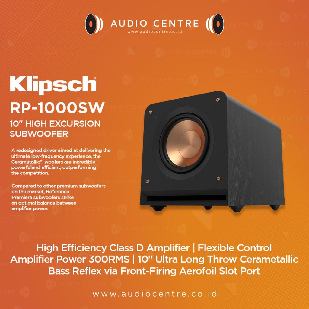 Klipsch RP-1000SW RP1000SW RP 1000 SW Active Subwoofer 10 inch