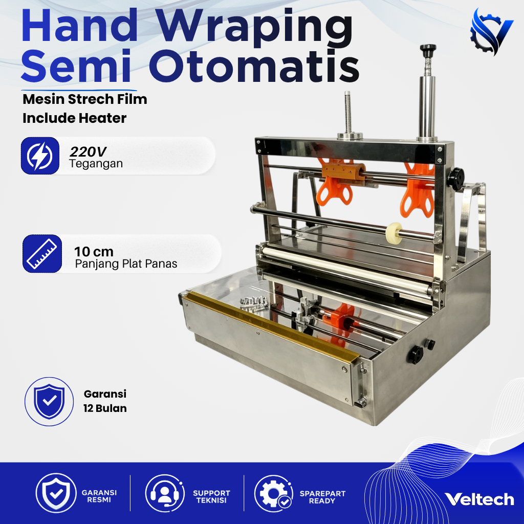 Mesin Hand Wraping Semi Otomatis/ Mesin Strech Film Include Heater
