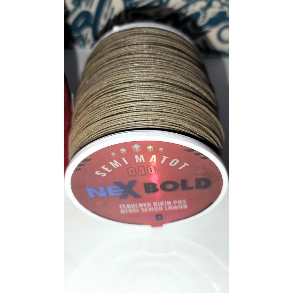 GELASAN NEX BOLD SEMI MATOT 040, 1600 YARD. tebal pas, kasar, tajam, kuat, dan cepat mutusin lawan. 