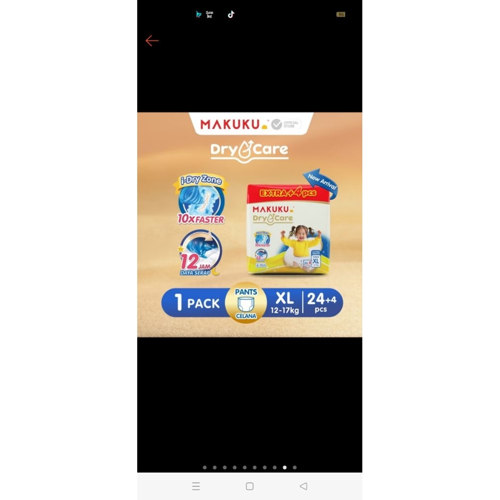 Makuku diapers XL 24+4