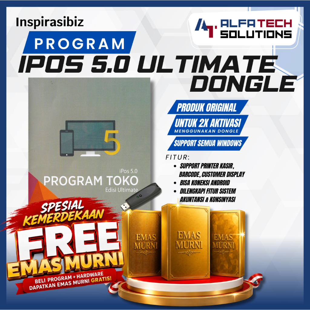 Program Kasir Toko IPOS 5 Ultimated [DONGLE EDITION] | Program Kasir IPOS 5 | Program Kasir Toko Sem