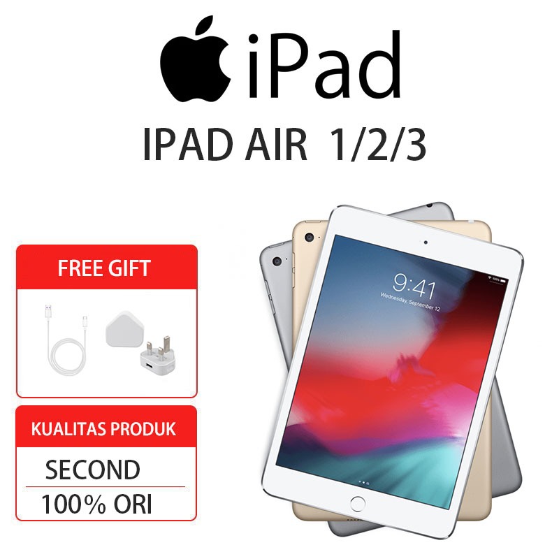 (COD) APPLE IPAD AIR  DAN IPAD AIR 2 SECOND ORIGINAL INTER WIFI ONLY BERGARANSI 1 BULAN