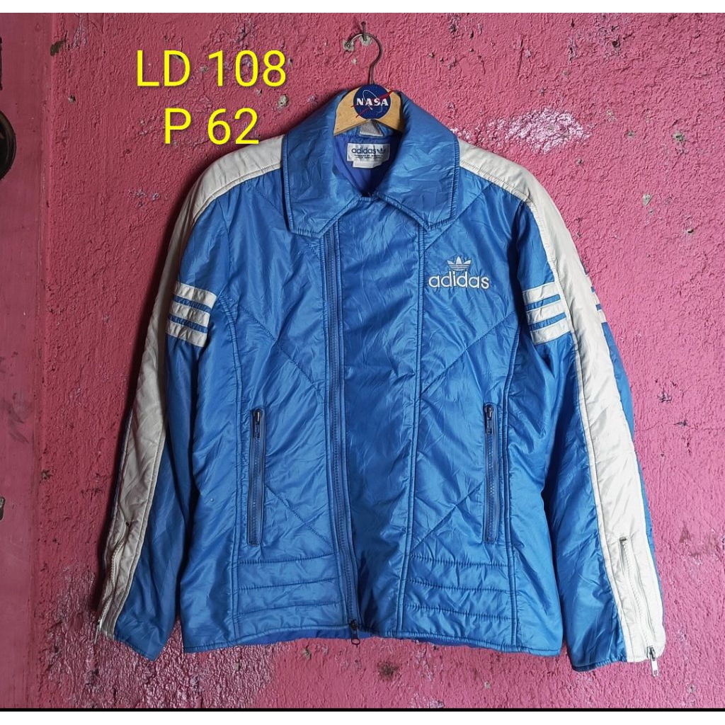 Jaket puffer vintage adidas ski wear racing (MINUS, PERHATIKAN GAMBAR DAN DESKRIPSI)