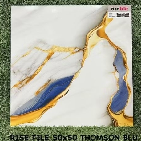 Keramik Rise Thomson Blue 50x50 - Kilat Cutting Medan