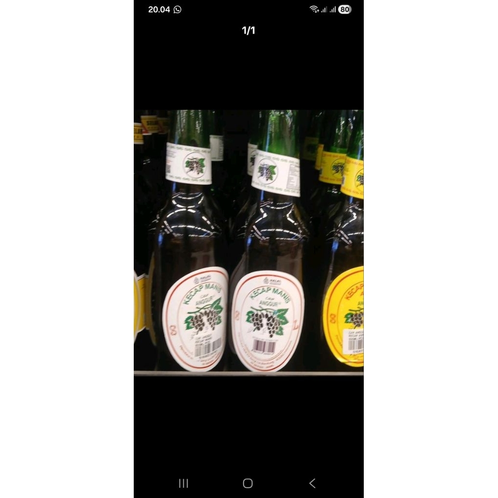 kecap manis cap anggur botol 600 ml