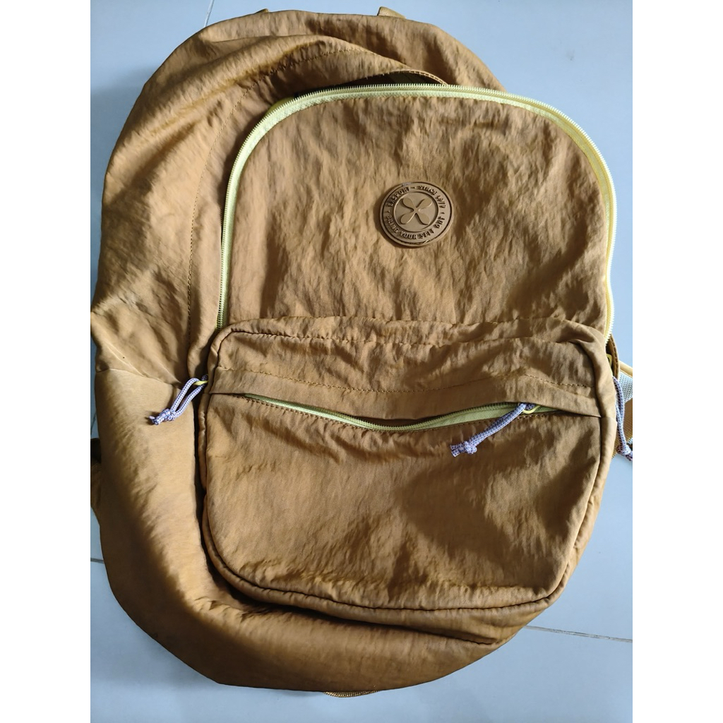 PRELOVED ORIGINAL Tas Ransel Export Classic Kuning Kunyit