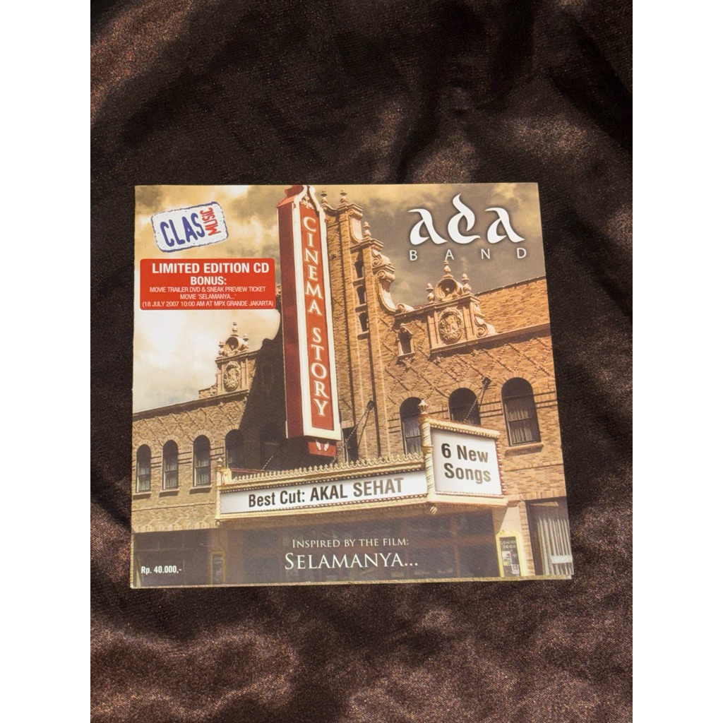[BA] CD ALBUM ADA BAND CINEMA STORY LIMITED EDITIO ORIGINAL