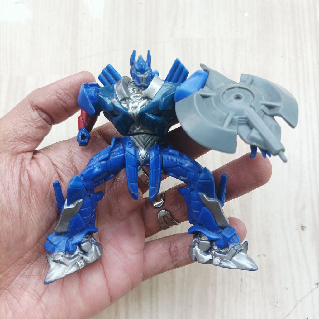 Original Hasbro Transformers Mini Optimus Prime Last Knight Mainan Action Figure