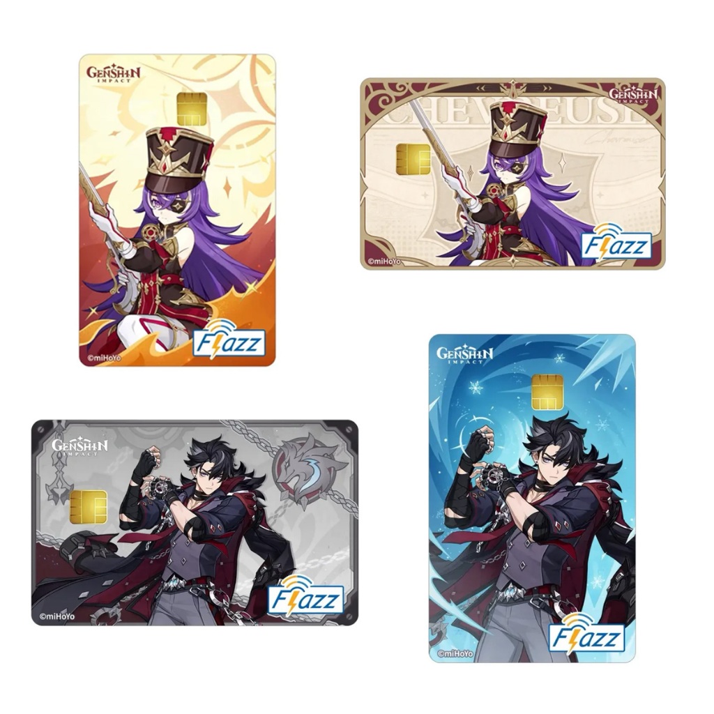Kartu Flazz Gen 2 - Genshin Impact - Bisa di top up di HP NFC - Limited Edition Original BCA
