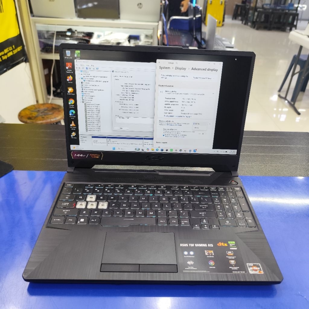 Laptop Second Asus Tuf Gm a15 Fa506ncr Amd Ryzen 7 7435hs Ram 8gb Ssd 512gb Rtx 3050 4gb