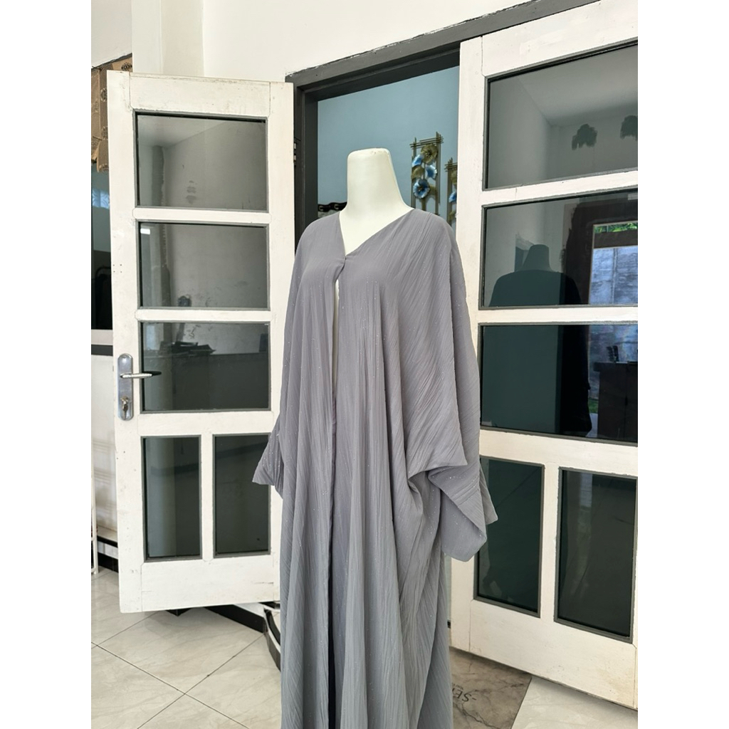 pl preloved second abaya ori glitter batwing