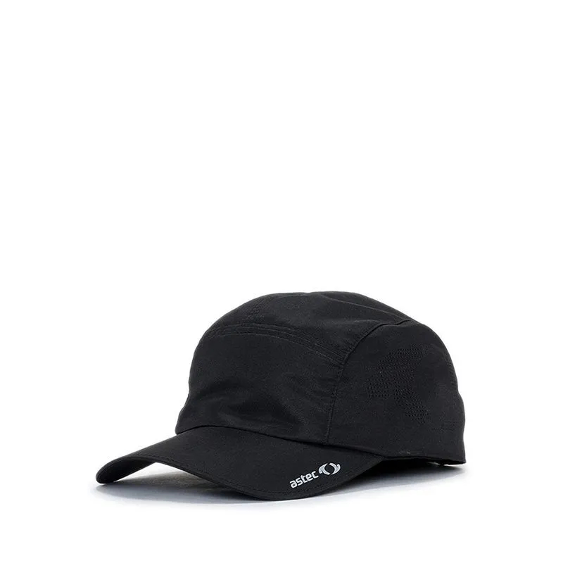 Running cap astec topi olahraga lari ringan hitam