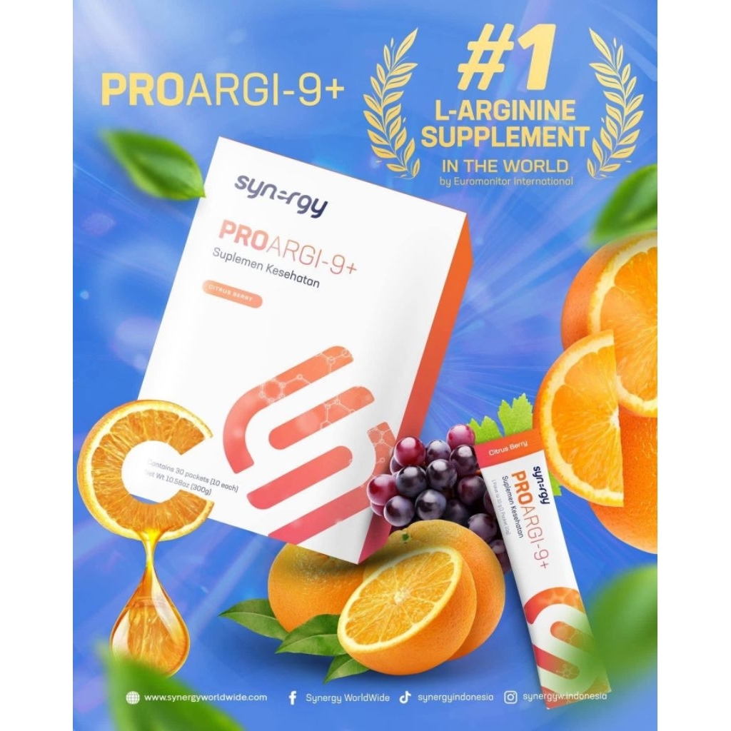 Synergy Asli Suplemen proargi 9 plus obat Penyakit jantung koroner bengkak stroke kardiovaskular