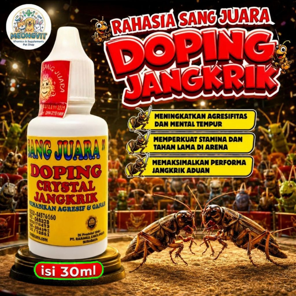 Doping jangkrik aduan 30ml - Rahasia sang juara