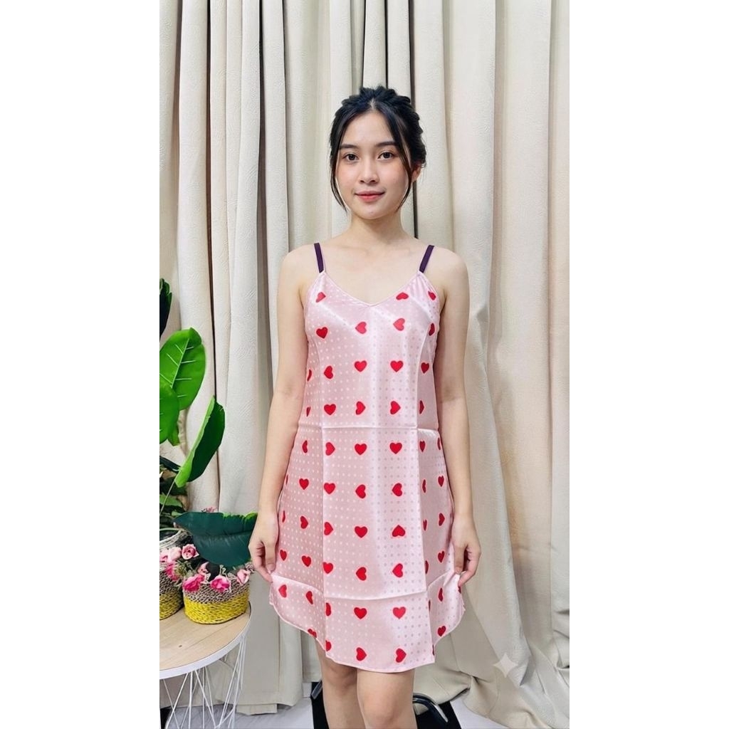 DASTER SATIN MOTIF / Daster Wanita Cantik Terbaru / Daster Rumahan Buat Tidur / Daster Wanita Bahan 