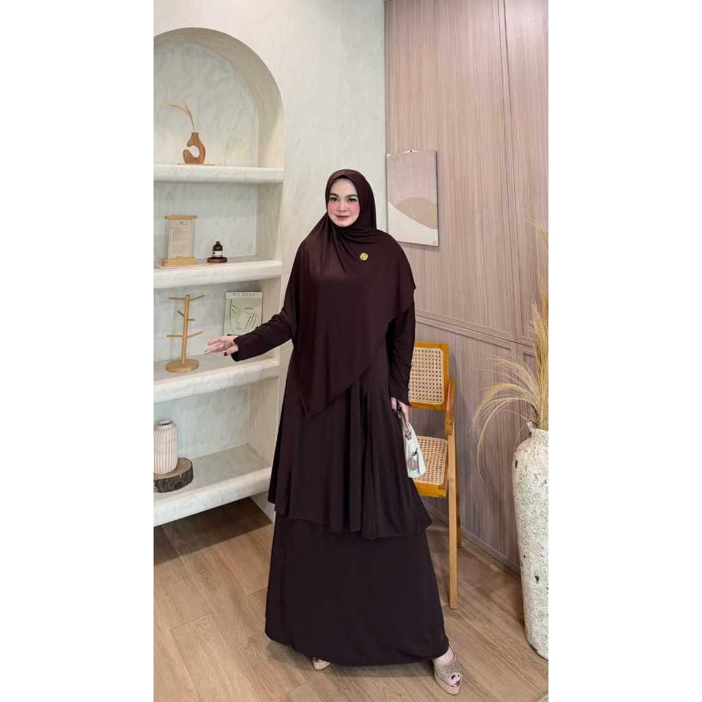 KANZA SET TUNIK + ROK | POPPY SYARI | PUSPITA HIJAB SYARI