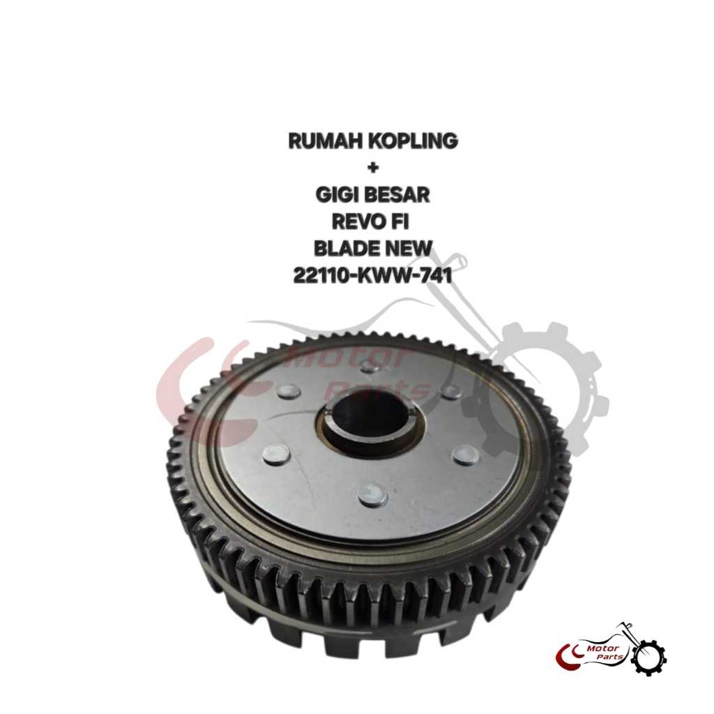 RUMAH KOPLING PLUS GEAR GIGI BESAR REVO FI INJEKSI BLADE NEW 22110-KWW-741