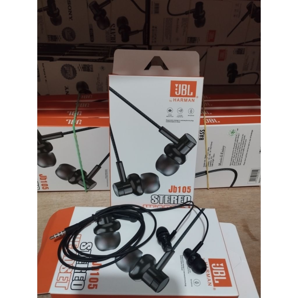 earphone kabel bermerek JBL model JB105