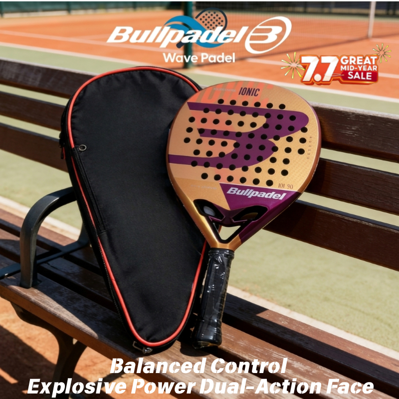 BEST SALE [ORI] Bullpadel Raket Padel Seri IONIC Serat Karbon Kuat Anti Getaran Sweet Spot Luas