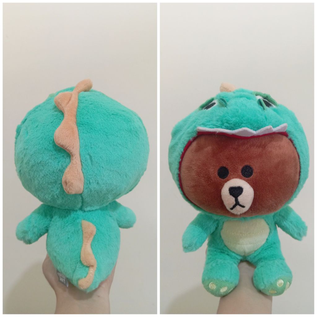 Boneka Jungle Brown Line Friends Dino, Fox, Squirrel