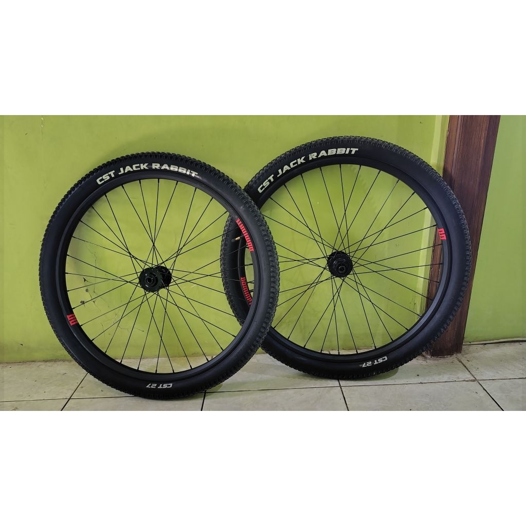 Wheelset Copotan Dominate 27.5 x 2.25 TA Boost 15x110 depan, 12x148 Belakang