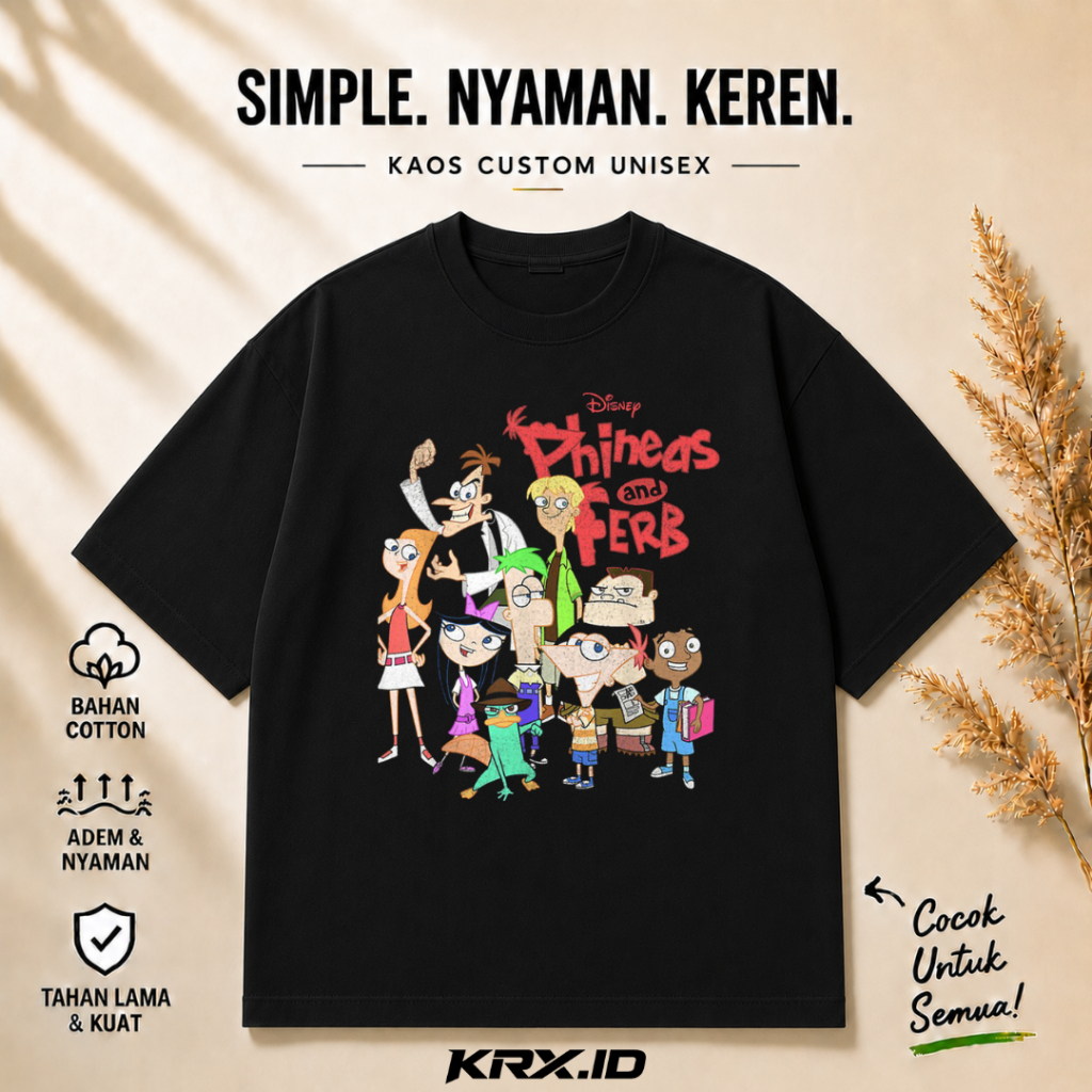 T-Shirt Oversize Phineas And Ferb