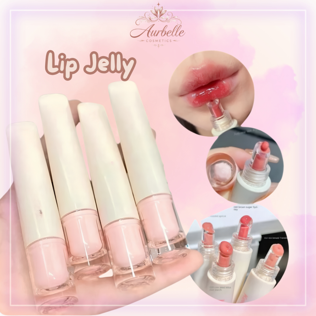 Lip Jelly Miror Glaze Water Lip Gloss Moisturizing Tahan Lama 77006