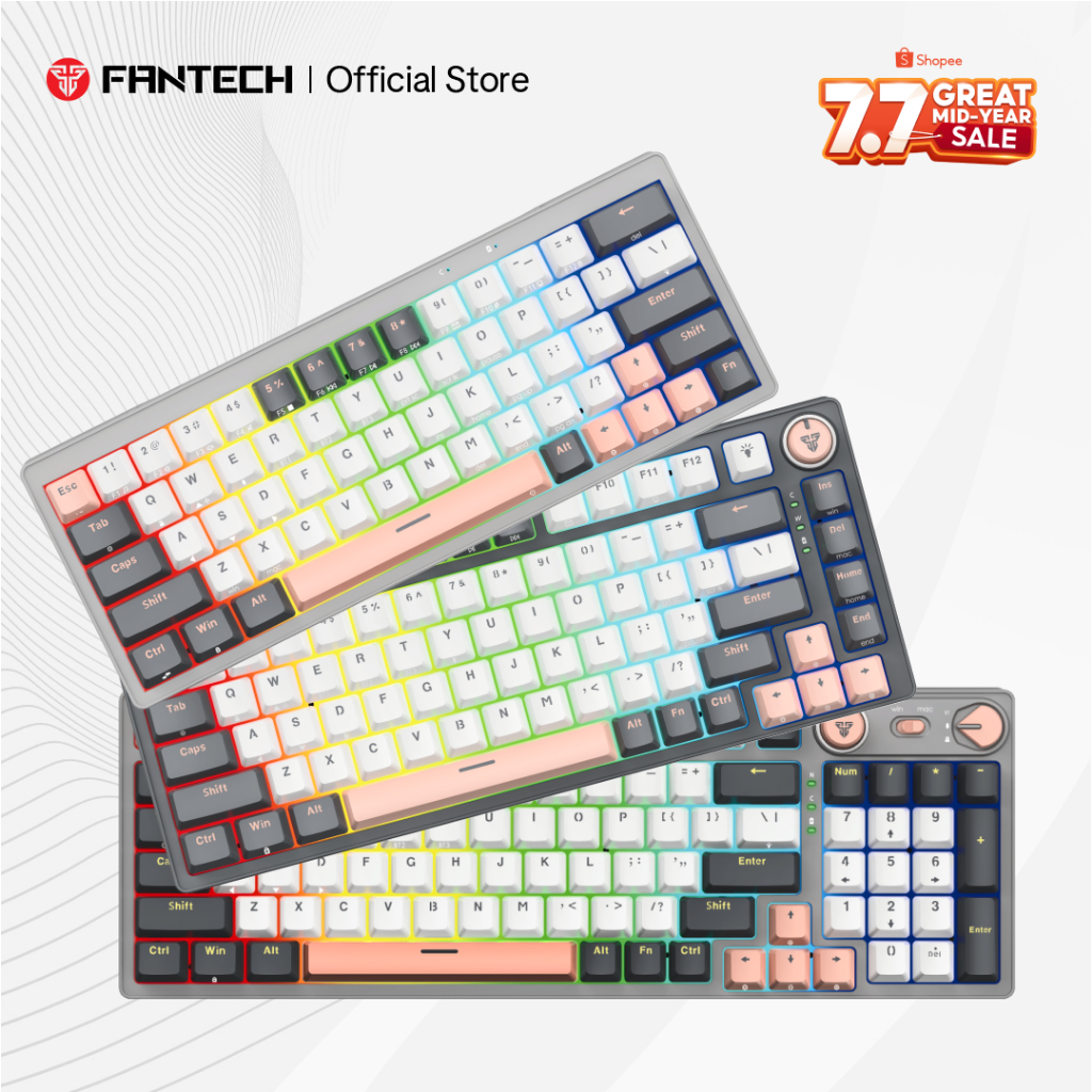 Fantech ATOM PRO SERIES Wireless Keyboard Mechanical Gaming Hotswap 5 Pin ATOM PRO 63 83 96