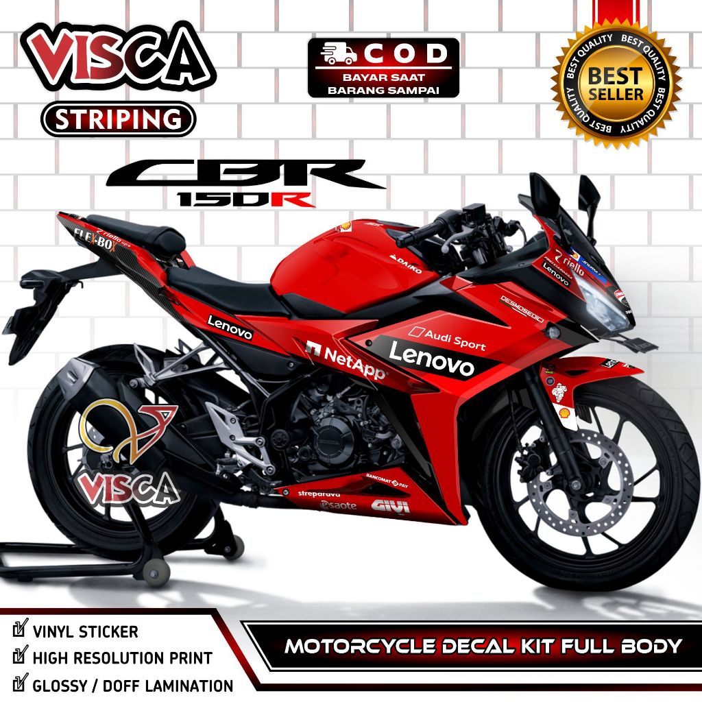 Decal CBR 150R Facelift Full Body - Stiker CBR 150R Facelift Full Body - Dekal CBR 150R Facelift Ful