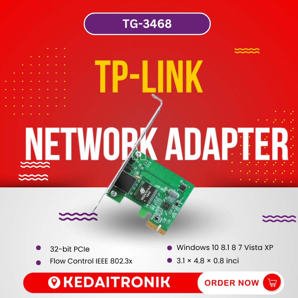 NEW TP-LINK TG-3468 Gigabit PCI Express Network Adapter TP LINK TG 3468