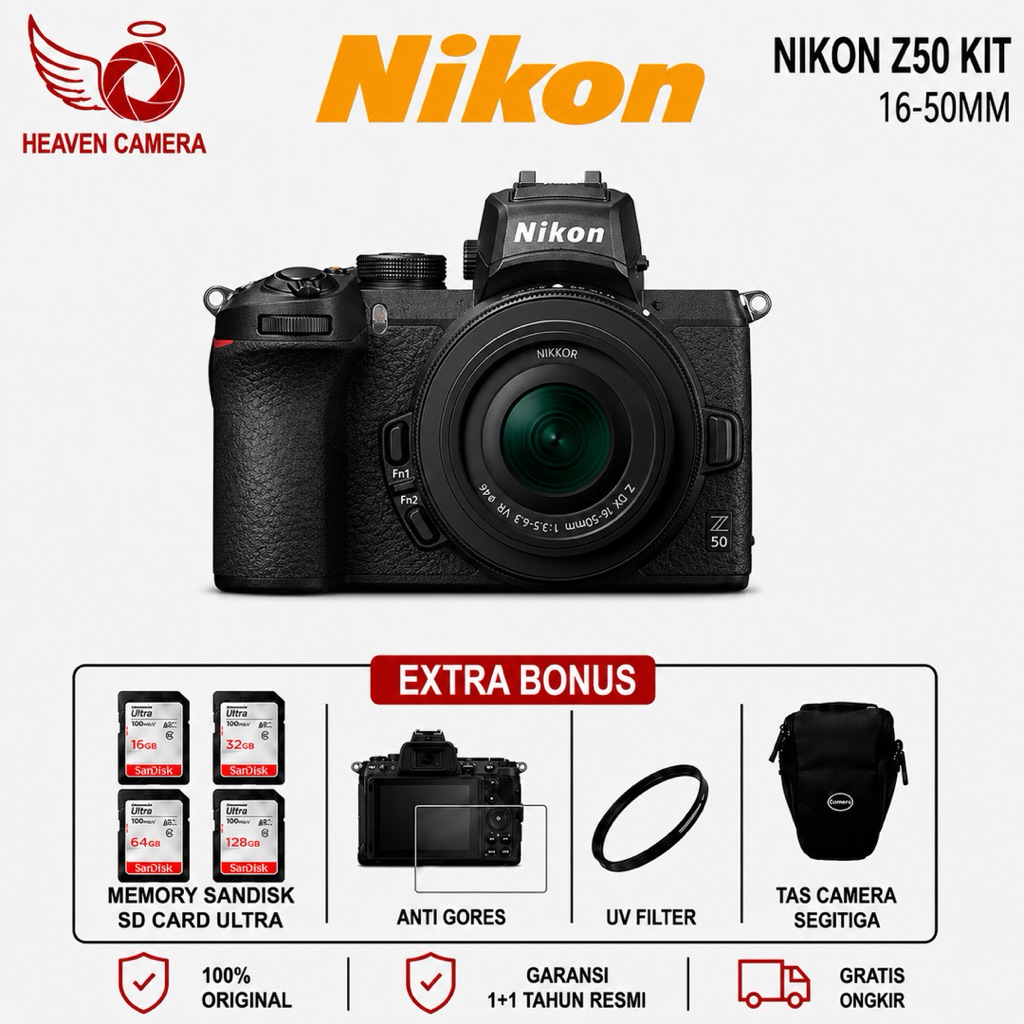 Nikon Z50 Mirrorless Kit 16-50mm Nikon Z 50 Nikon Z50 Garansi Resmi