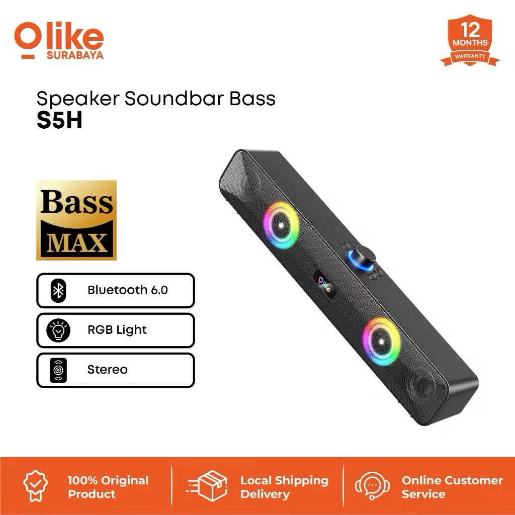 Olike S5H Mini Speaker Mini Soundbar Bass Bluetooth