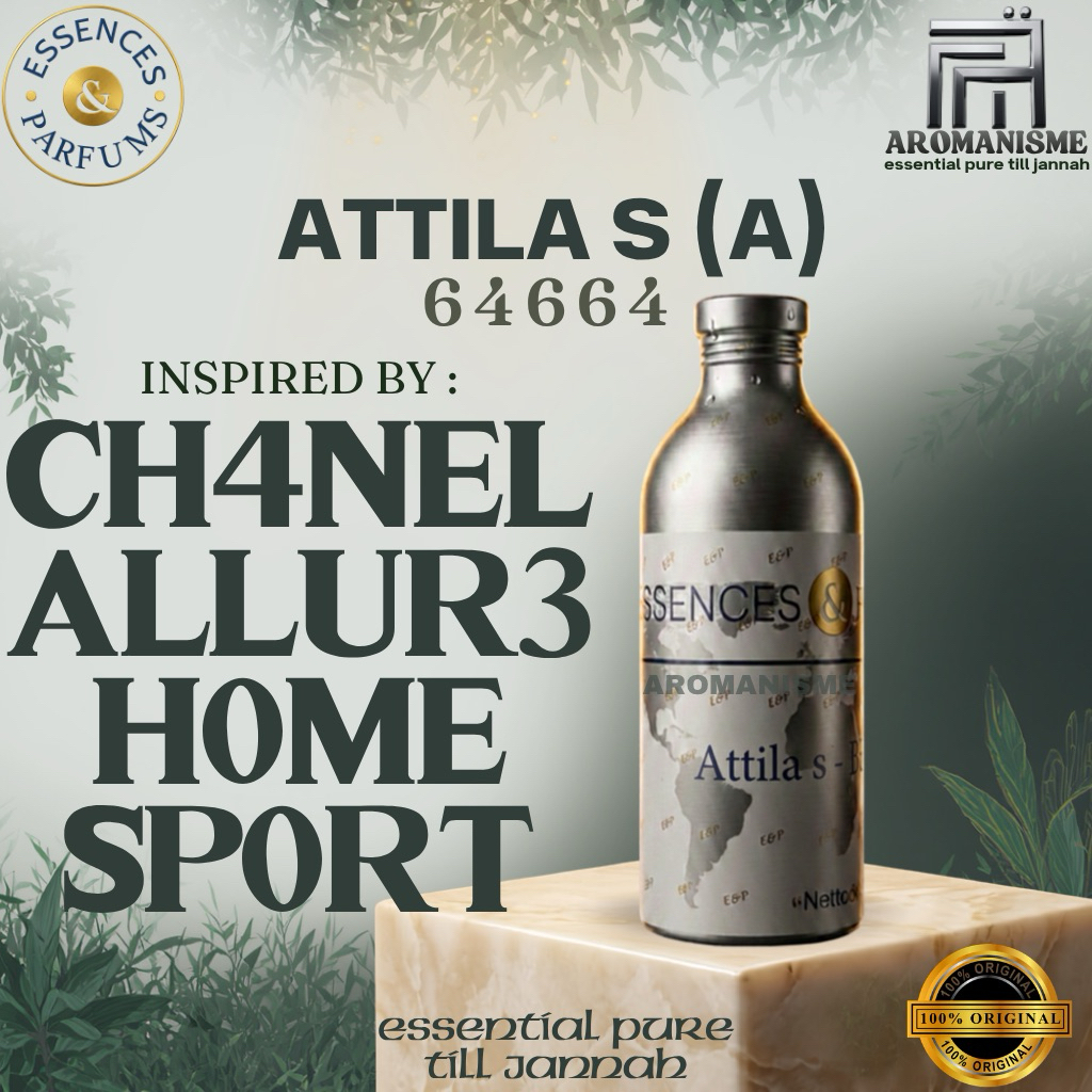 BIBIT PARFUM CH4N3L 4LLURE H0MME SP0RT ESSENCES ATTILA S GRADE A SEGEL 500GRAM