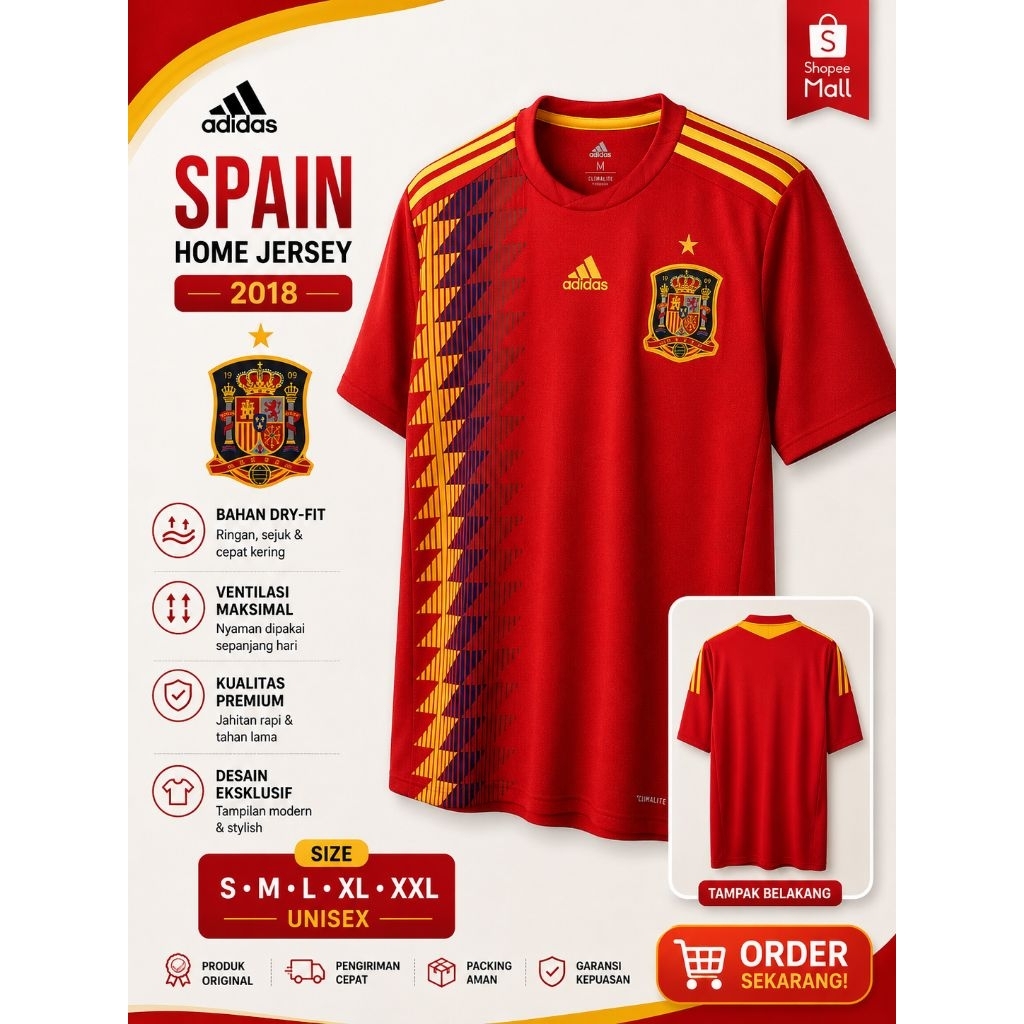 SALE Jersey Bola Negara Spain | Retro