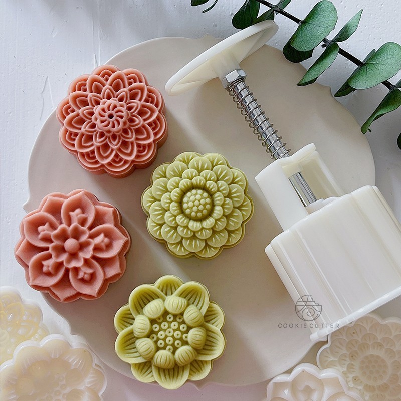 (Terbaru) Cetakan Mooncake 75gr Cetakan Kue Bulan 75gr Mooncake Mould Cetakan Kue Bulan 75gr
