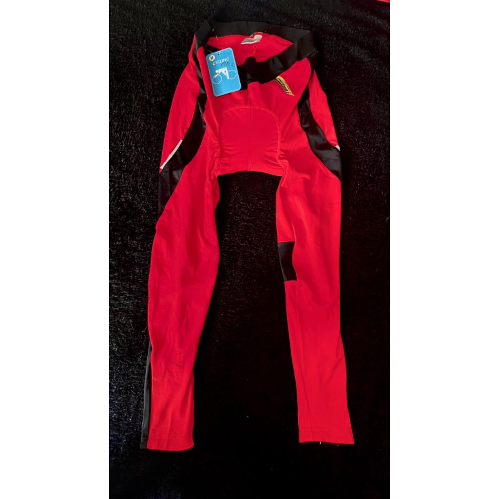 Celana Sepeda Padding Monton Red Black AA-2 Panjang
