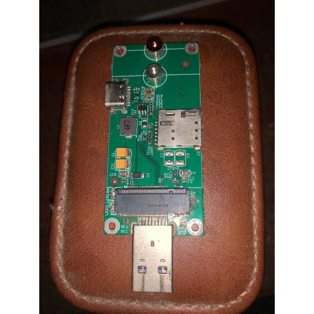 Adapter NGFF WWAN M.2 B key Modem Rakitan Support Module 4G / 5G
