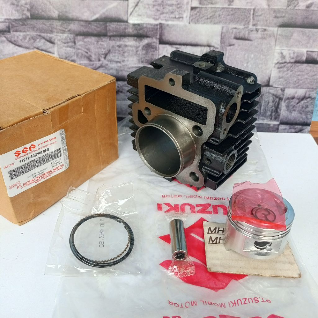 Blok seher Set isi piston Suzuki Shogun 110 R, Shogun 110 New, Shogun 110 Kebo ORI SGP