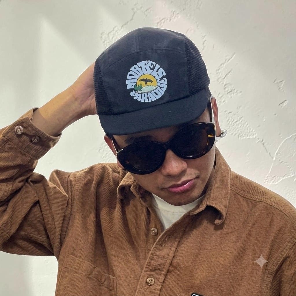 Mortels Topi Visor Pendek Distro topi lidah pendek hitam original