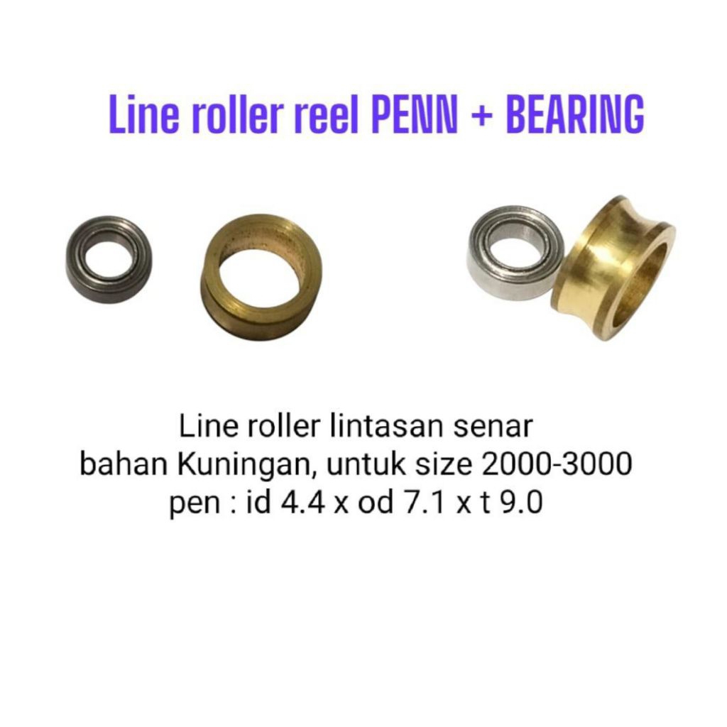 Line Roller PENN / Roller Gold lintasan tali senar Rell pancing +bearing