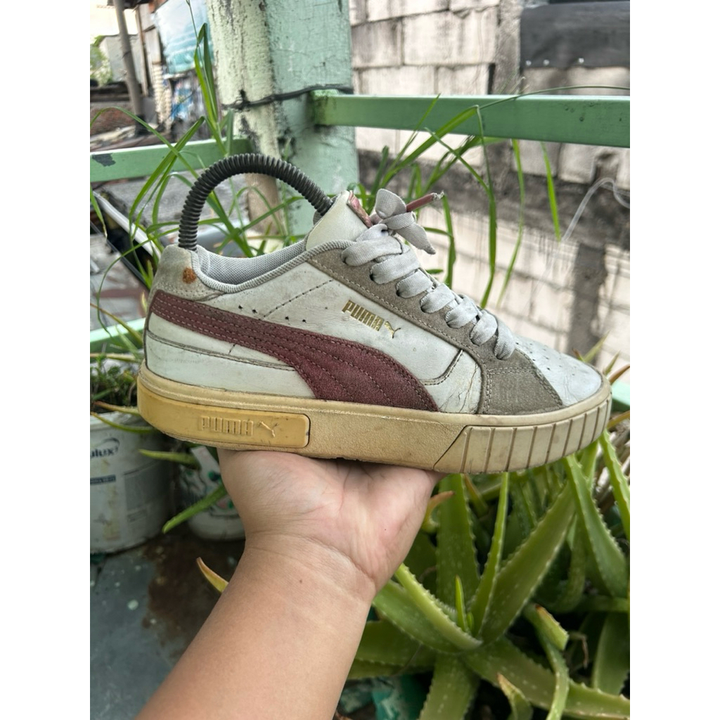 Puma Cali Star White Maroon Original Casual Sneakers Sepatu Kasual Size 37