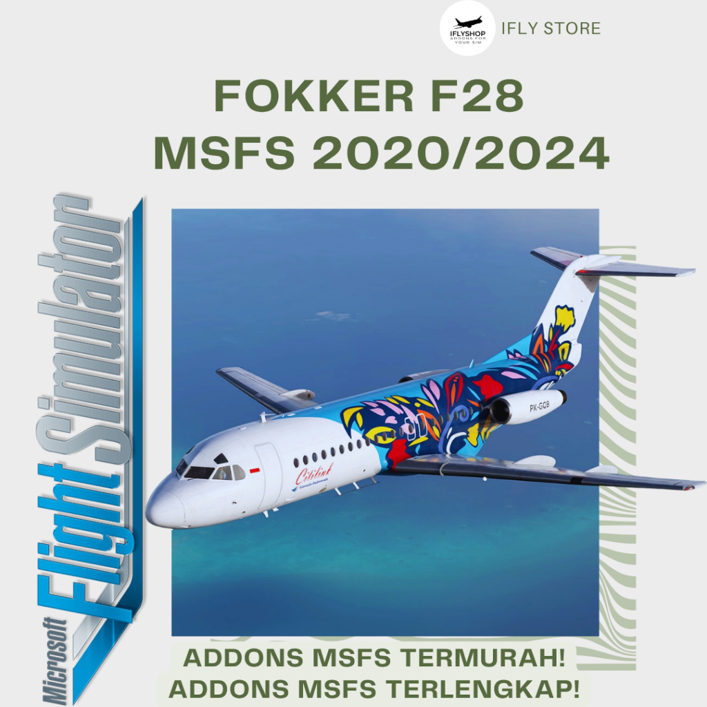 Fokker F28 MSFS 2020/2024 Flight Simulator
